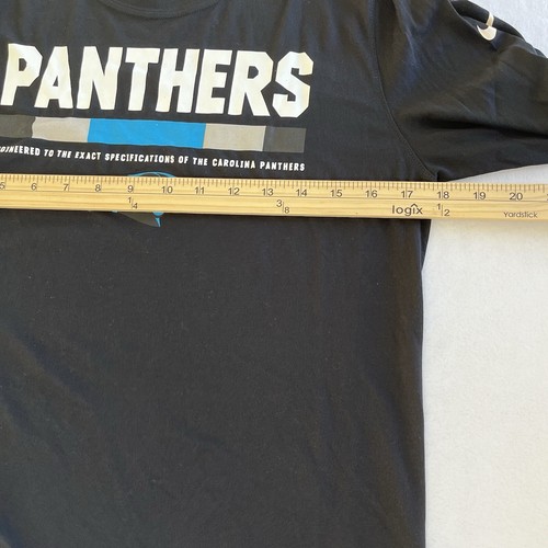 Nike Carolina Panthers Youth Large T Shirt Black NFL Engineered to Specs New - Picture 8 of 10