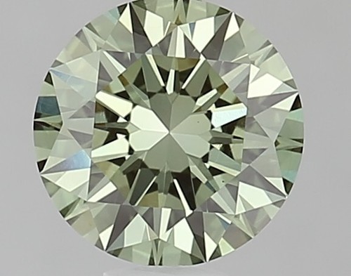 1 CT Fancy Vivid Green Round Lab Grown Diamond For Engagement Ring - Picture 4 of 4