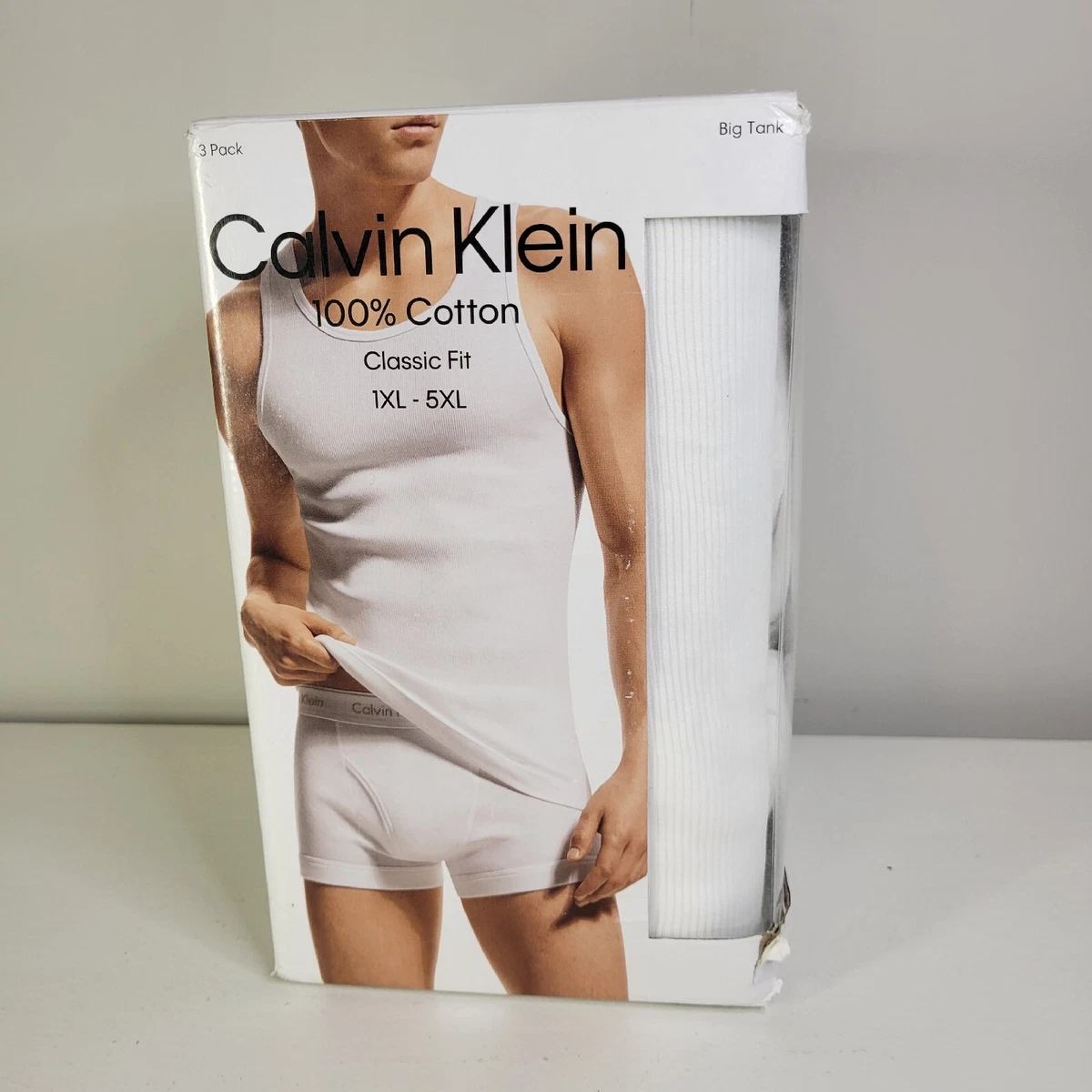 Buy Calvin Klein Cotton Logo Tank Tops, Pack of Two for Mens