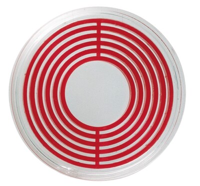 LINDNER 2230P Coin Capsule Holder Insert - Light Red, 16-39mm