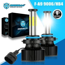 6-sides 9006 HB4 LED Bulbs Low Beam Headlight 1500000LM 6500K White Super Bright