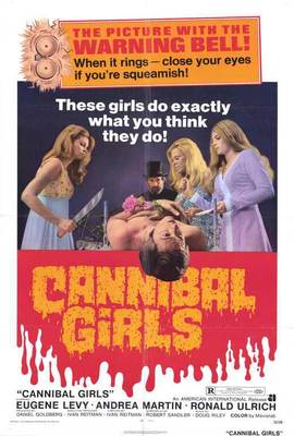 CANNIBAL GIRLS Movie POSTER 27x40 Eugene Levy Andrea Martin Ronald Ulrich
