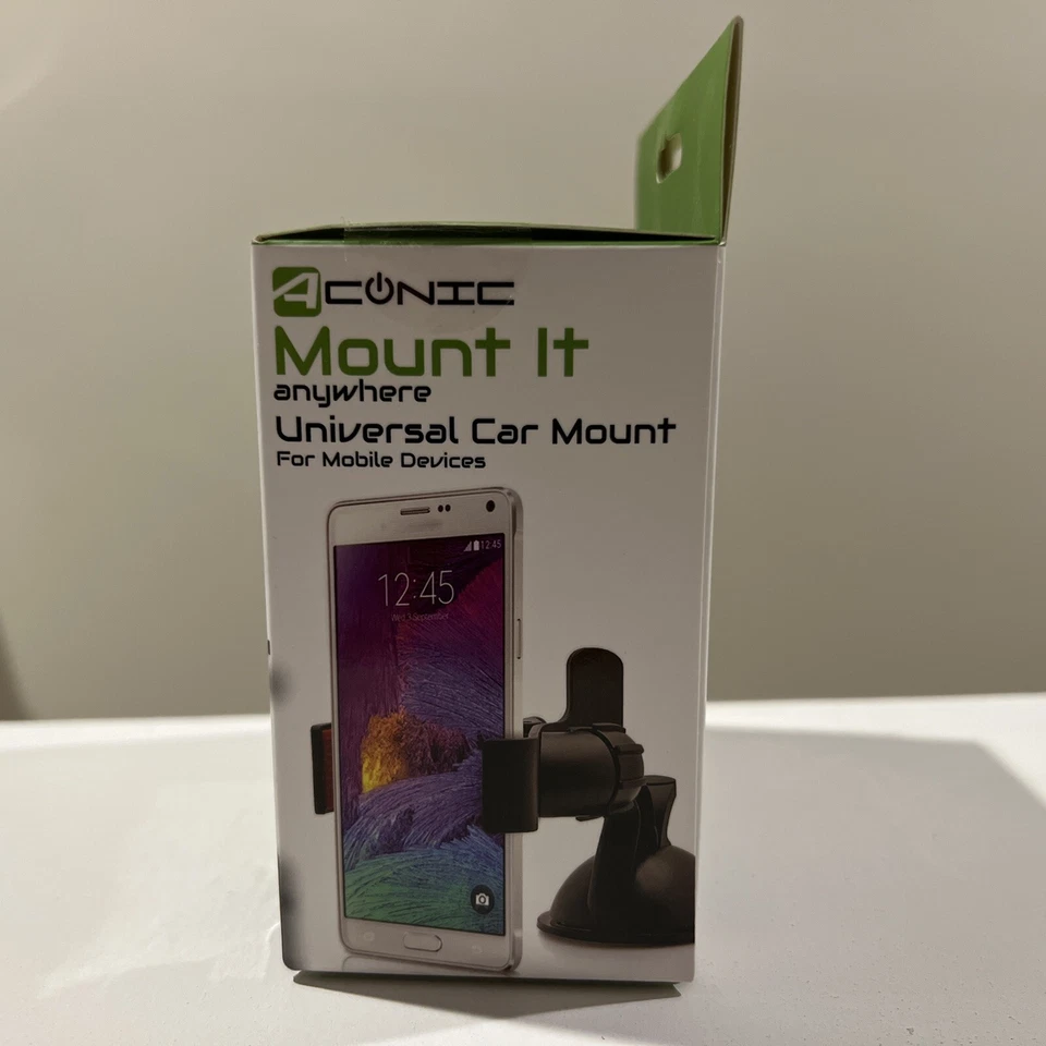 ACONIC MOUNT IT ANYWHERE UNIVERSAL CAR MOUNT Fits devices up to 5.5" New In Box - Image 2 of 4
