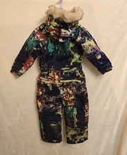 Tuta da neve Blue Magic bambino pezzo unico sci us 5/120 ragazze multicolore graffiti parete