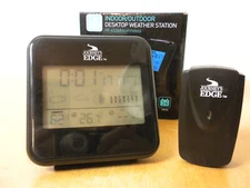 JOURNEYS EDGE WIRELESS INDOOR OUTDOOR LCD DESKTOP WEATHER STATION RF433MHZ