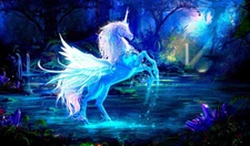 Yugioh Unicorn Pegasus Playmat Play Mat Mouse Pad Mtg TCG