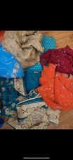 INDIAN PAKISTANI WEAR WEDDING PARTY Lots 6 PcsBOLLYWOOD ETHNIC DESIGNER SARI