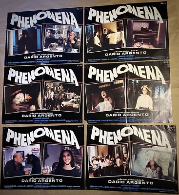  PHENOMENA -Lotto 6 Fotobuste Originali - Dario Argento - 1985 -