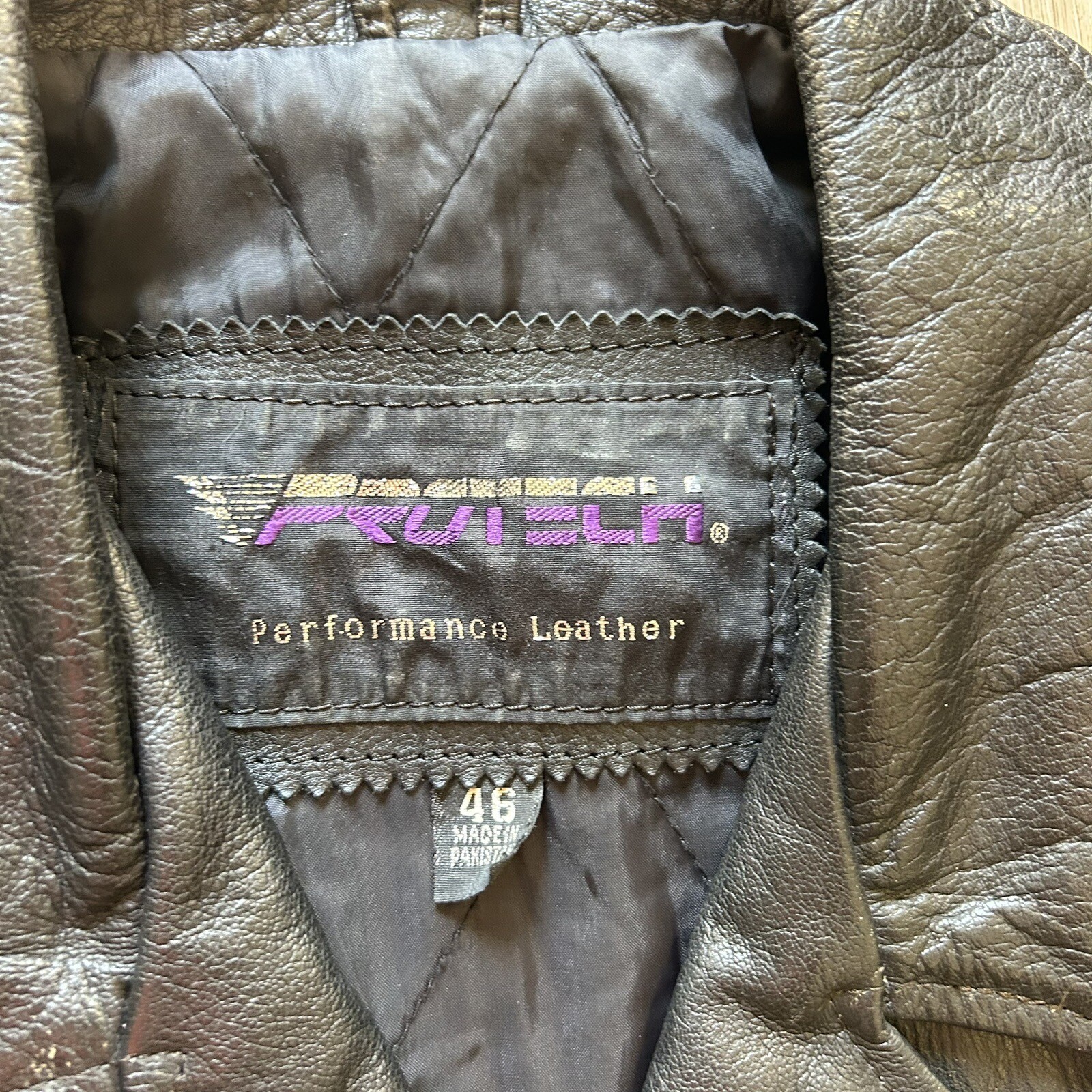 Protech Black Leather Motorcycle Jacket Biker Men… - image 3