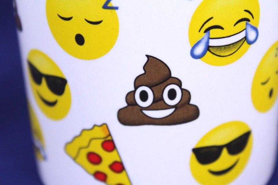 Poop Taco Laugh Sleep Pizza Cry Sunglasses Emoji Coffee Mug Cup Appx 3.