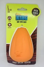Chew King Premium Rubber Large Bacon  Treater Chew Orange  NEW!!!