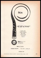 1967 Knothe Bros. Co Inc New York Expanso Belts And Suspenders Vintage Print Ad