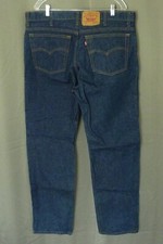 VTG Levi 505 Jeans 40x32 Dark Wash Red Tab USA Made 505--0217