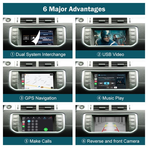 RT Android Auto Carplay Für Land Rover Jaguar Range Rover Evoque Discovery Bosch - Picture 5 of 13