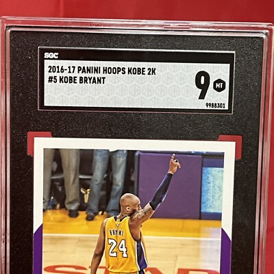 2016-17 Kobe Bryant #5 NBA 2K17 SGC 9 MT, “Last Game Played” RARE