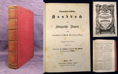 Wachter Topographisch-statistisches Handbuch Königreich Bayern 1867 Lexikon js - Bild 1 von 8
