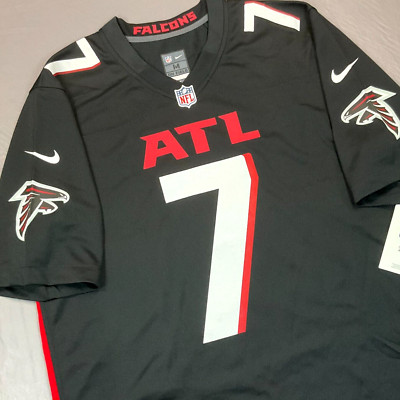 New Nike Bijan Robinson Atlanta Falcons Black NFL Game Jersey Men's Sz M $130