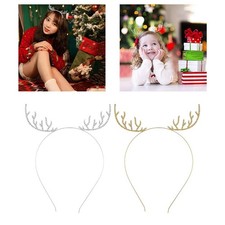 Christmas Antlers Headband Christmas Rhinestone Headbands Hair Accessory Sparkly
