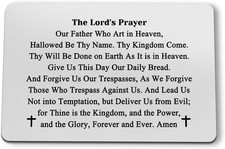 The Lord'S Prayer Wallet Card Bible Verse Metal Card Religious Gifts for Christi