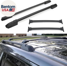 Honda Pilot 2009-2015 Roof Rack Side Rails Cross Bars Kit Aluminum Black Honda Pilot 2009-2015 Roof Rack Side Rails Cross Bars Kit Aluminum Black