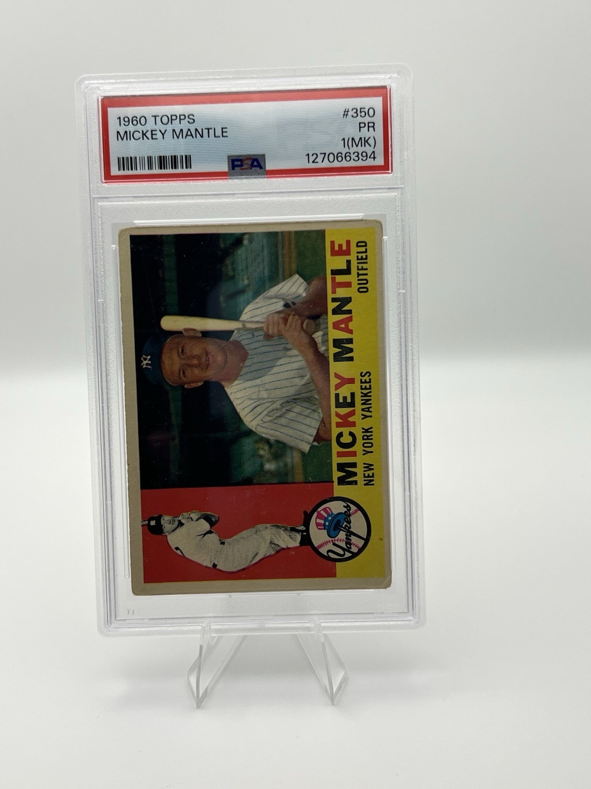 1960 Topps - Mickey Mantle #350 PSA 1