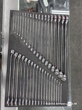 Snap On 38 Pc Master Flank Drive Plus Wrench Set SOEXFSET1BO in Foam tray