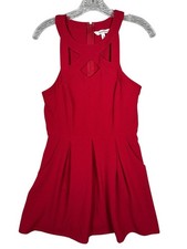Vintage Speechless Dress Medium Red Sleeveless Keyhole Y2K Party Stretch