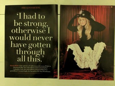 STEVIE NICKS - FLEETWOOD MAC Great UK Clipping Article F449