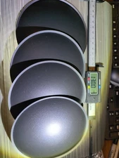 Qty: 4 Polypropylene Plastic 5"  Dust Caps 130mm: Speakers Subwoofers Old School