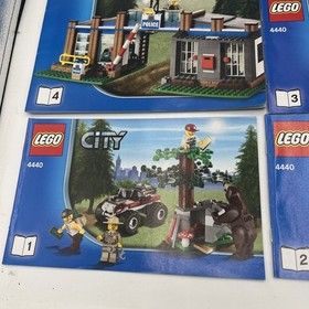 Lego City 4440 Forest Police Station Instruction Manual Booklets 1, 2, 3, 4, & 5