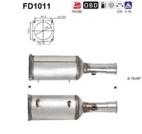 Dpf RußPartikelfilter Dieselpartikelfilter As FD1011 Cordierit FüR Fiat Ulysse