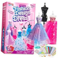 400 PCS Fashion Design Crafts for Kids, Art and Crafts, DIY Sewing Kits with