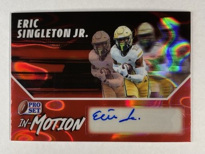 Eric Singleton Jr RC Auto #d /3 Auburn Tigers WR, NFL Future.  25 Pro Set Metal