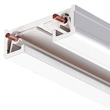 Juno Lighting R 8Ft Wh Track Section, 8 Ft, White