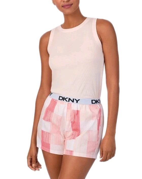 DKNY Women's Tank & Short Set Pajama Nightwear Lounge Matching Set, Soft Cozy