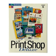 Br derbund The Print Shop Deluxe Version 6 for Windows CD-ROM Software Suite