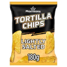 Morrisons Lightly Salted Tortilla Chips - 180g