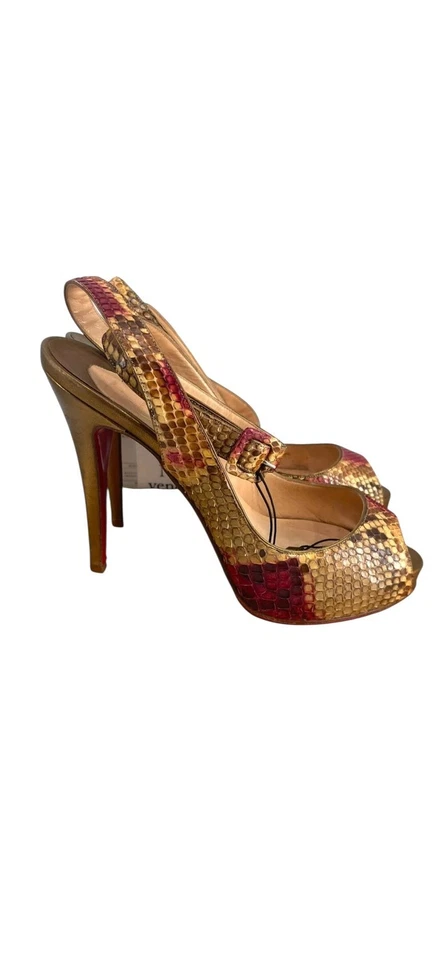 Christian Louboutin Zapatos Mujer Talla 39 Multicolor Pitón Tacones Privatita Italia Foto 2 de 4