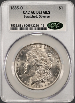 #ad 1885 O MORGAN quot;CAC AU DETAILSquot; LUSTER BREAST FEATHERS HAIR MIRRORS 💥✅ $100.00