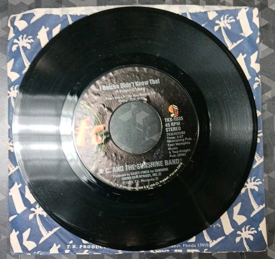 Kc And The Sunshine Band 45 "Please Don't Go/I Betcha Didn't Know That" Factory Foto 2 de 2