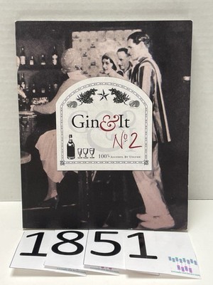 RARE Gin & It No 2 100% Alcohol By Volume By Felix Cohen Paperback Book