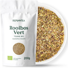 ROOIBOS VERT BIO 200G (100 Tasses) | Rooibos Vert En Vrac Sans Théine Et Non Fer