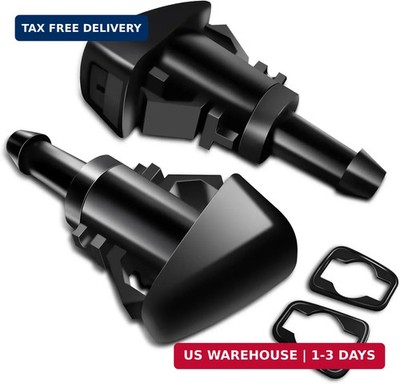 2 PCS Front Windshield Washer Nozzles, Washer Spray Jet Kit Fit for Chrysler, Do