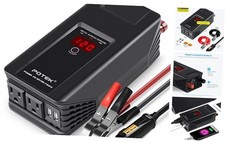 Power Inverter 12V DC to 110V AC Car Adapter with Two USB and AC Charging 750W