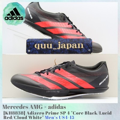 Mercedes AMG adidas Adizero Prime SP 4 Core Black Lucid Red KH8838 Men's US4-15