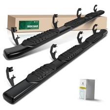 5 Inch Running Boards Side Steps Fit Chevy Crew Cab/5.5FT Bed Carbon Steel
