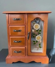 Vintage Art Deco Style Wardrobe Jewelry Box Home Decor Jewelry Storage Box