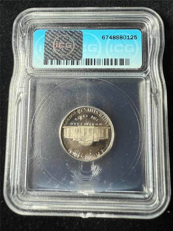 1981 S JEFFERSON NICKEL 5C PF70 ULTRA CAMEO ICG TYPE 2 PR70 DCAM UCAM SKU 3707 - Image 2 of 2
