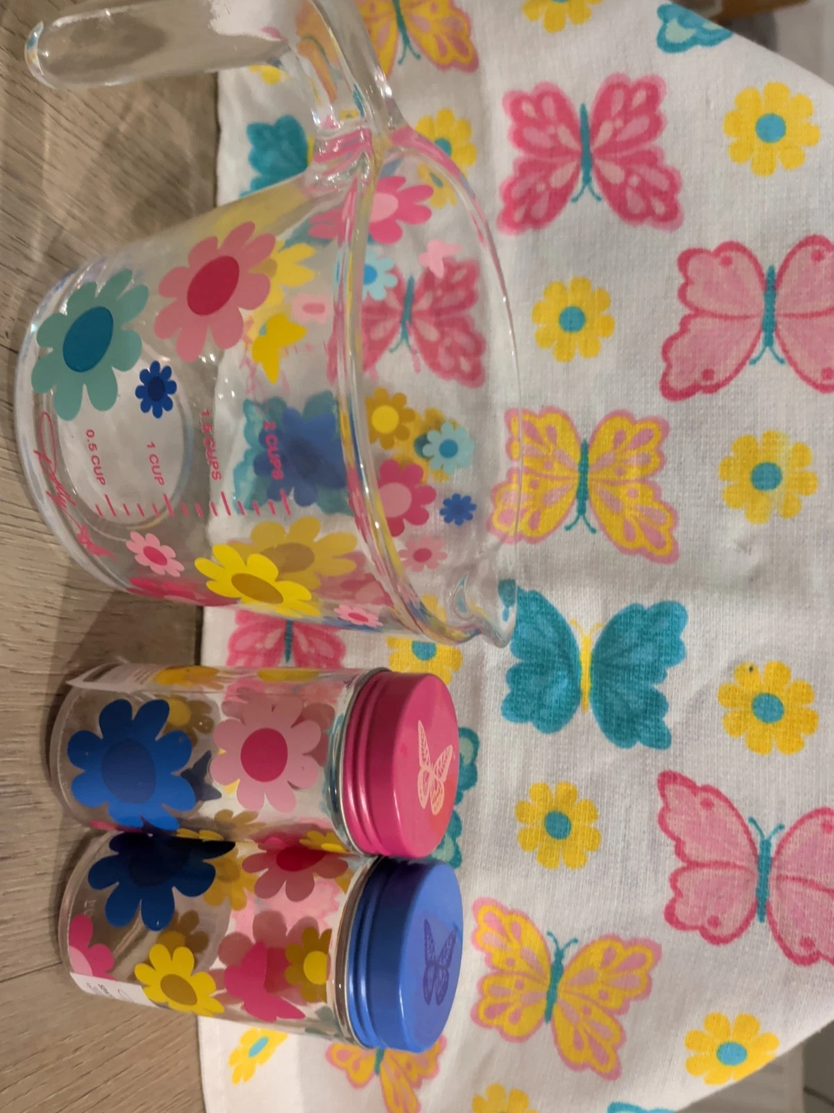 Dolly Parton Summer 2026 Measuring Floral Cup With Salt And Pepper Shakers