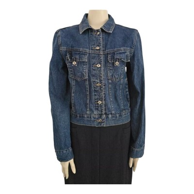 Vintage Gianfranco Ferré Damen Jeansjacke S/36, Baumwolle, Kurz, Blau